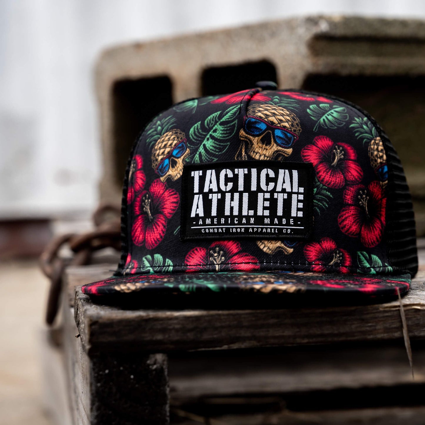 TACTICAL ATHLETE BLACK PINEAPPLE EXPRESS PATCH SNAPBACK