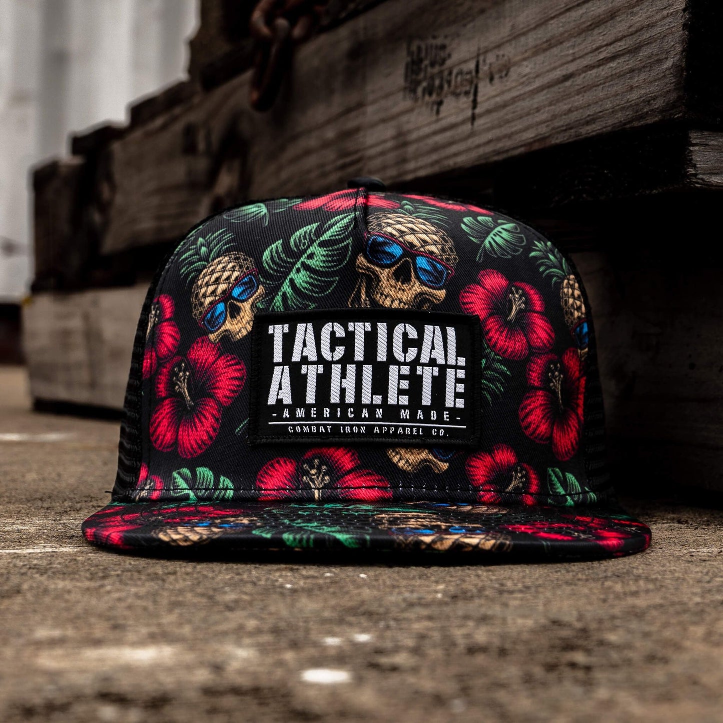 TACTICAL ATHLETE BLACK PINEAPPLE EXPRESS PATCH SNAPBACK