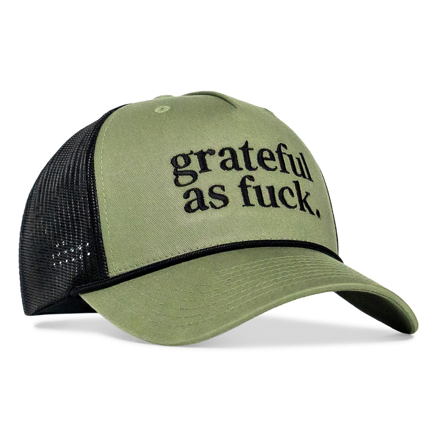 Grateful As Fuck Rope Snapback