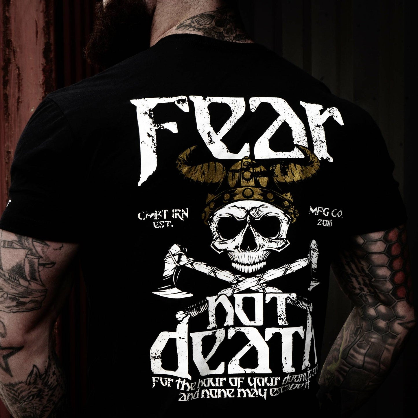 FEAR NOT DEATH, VIKING WARRIOR MEN'S T-SHIRT