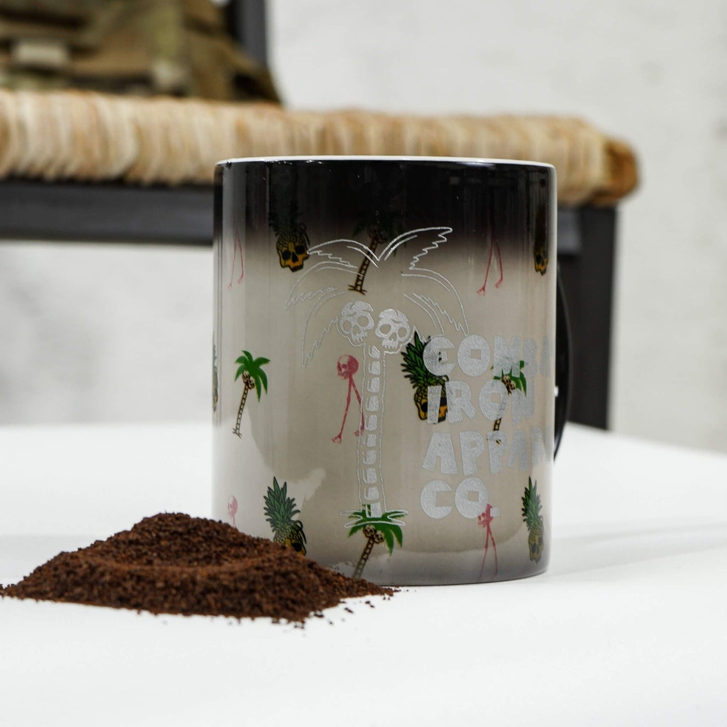 Heat Activated Patterned Changing Coffee Cup