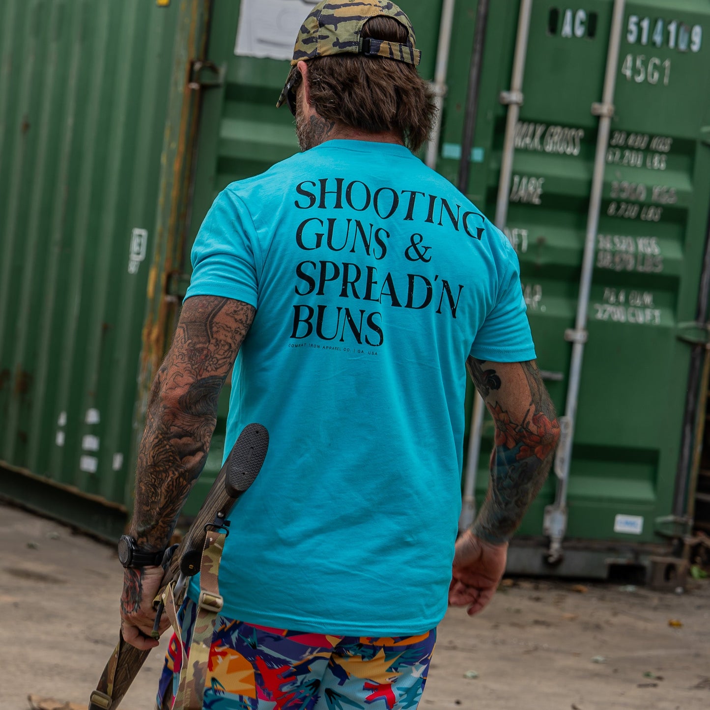 Shooting Guns & Spread'n Buns Men's T-Shirt