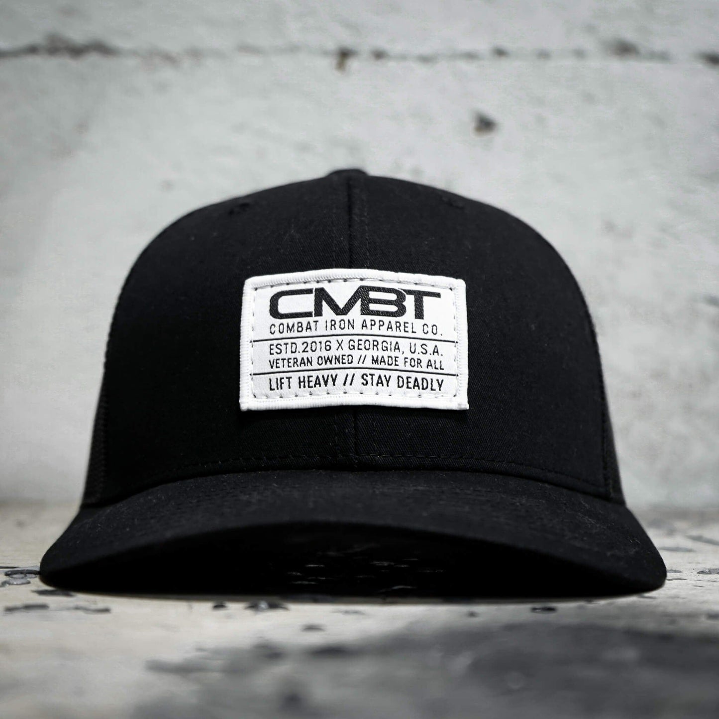 CMBT Standard Woven White Patch Edition Mid-Profile Mesh Snapback