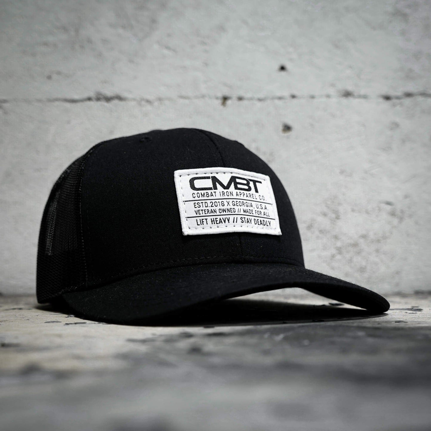 CMBT Standard Woven White Patch Edition Mid-Profile Mesh Snapback