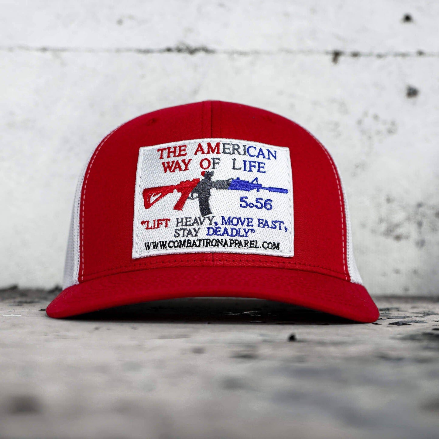 American Way Of Life White Patch Snapback Hat