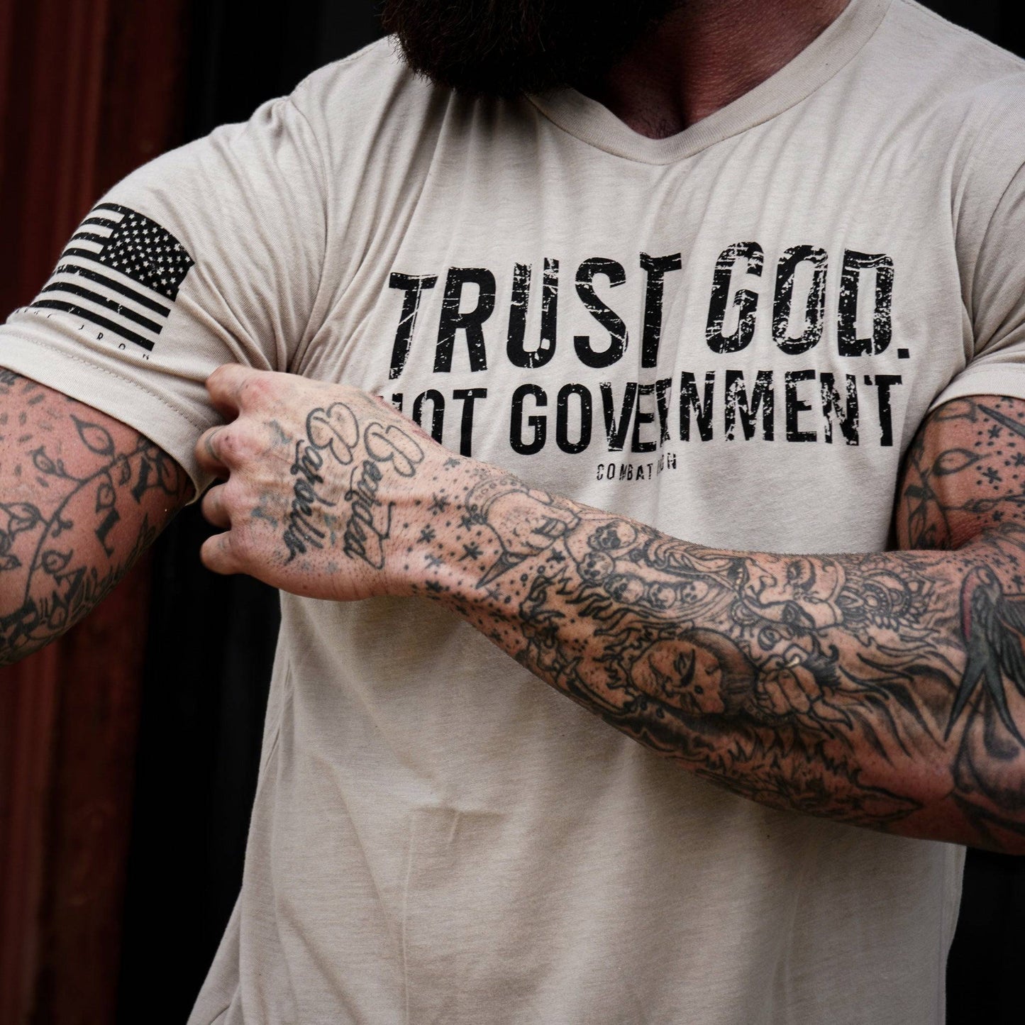 Trust God. Not Government. Men's T-Shirt