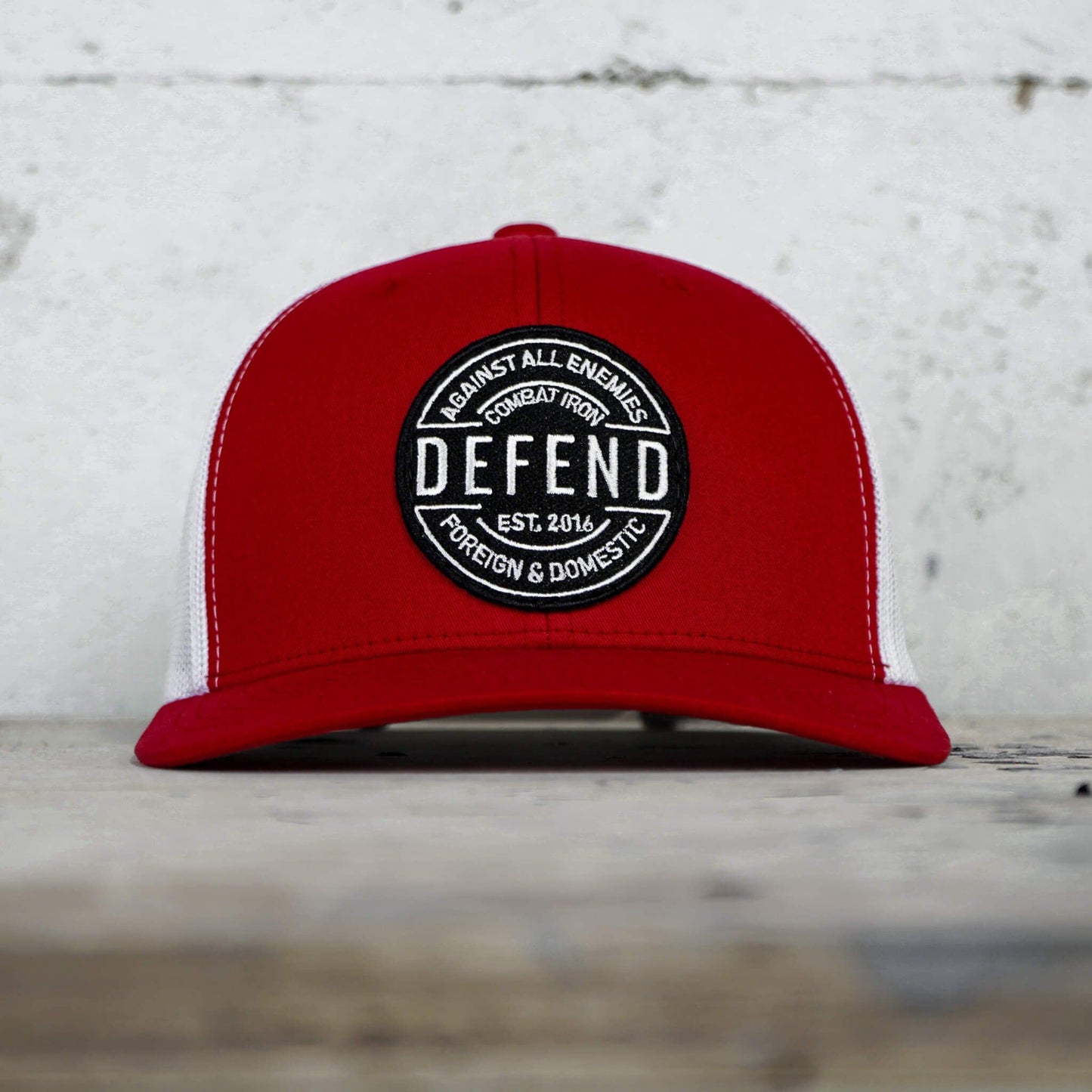 Defend Against All Enemies Foreign and Domestic Mid-Profile Mesh Snapback