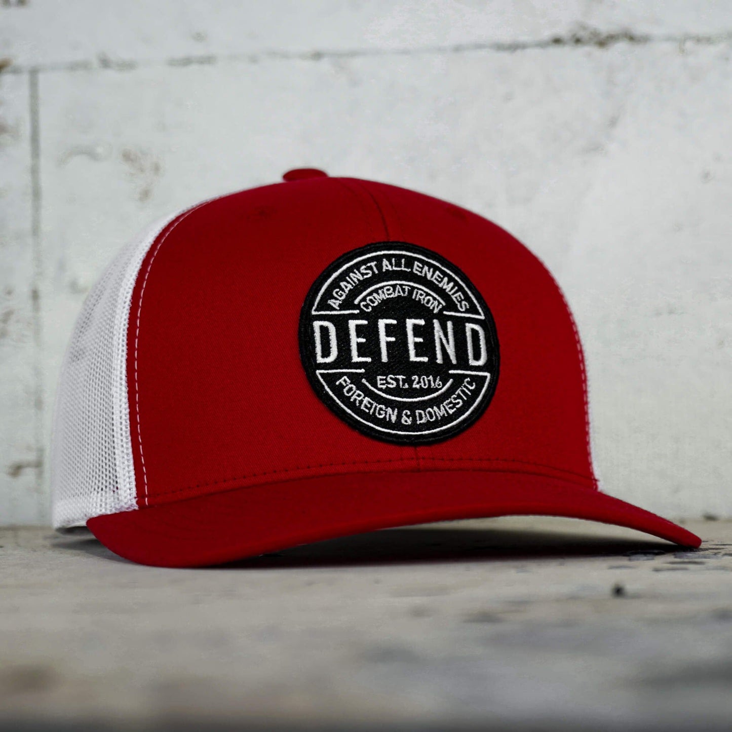 Defend Against All Enemies Foreign and Domestic Mid-Profile Mesh Snapback