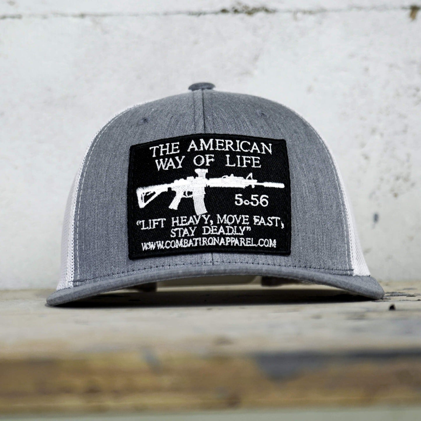 AWOL- American Way Of Life 5.56 Black Patch Edition Mid-Profile Mesh Snapback