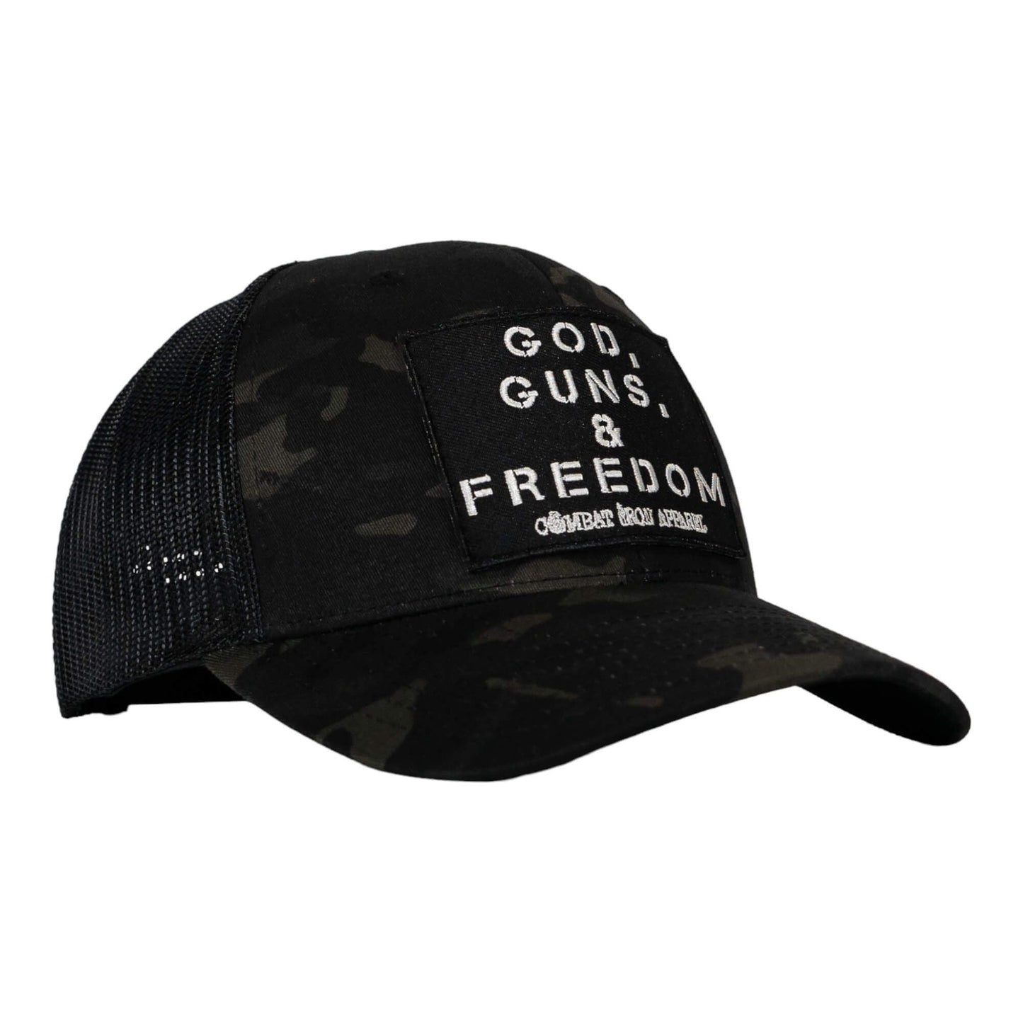 God, Guns, And Freedom Patch Mid-Profile Mesh Snapback