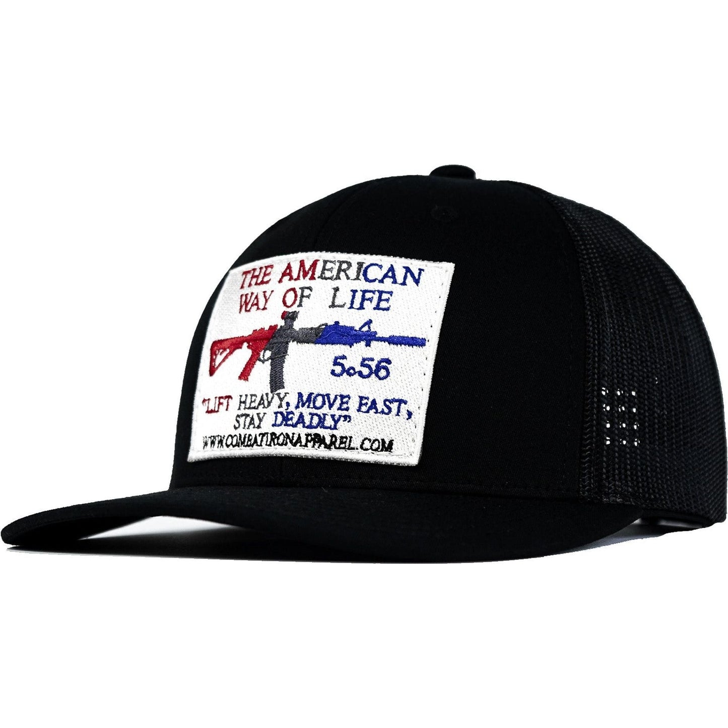 AWOL- American Way Of Life 5.56 White Patch Edition Mid-Profile Mesh Snapback