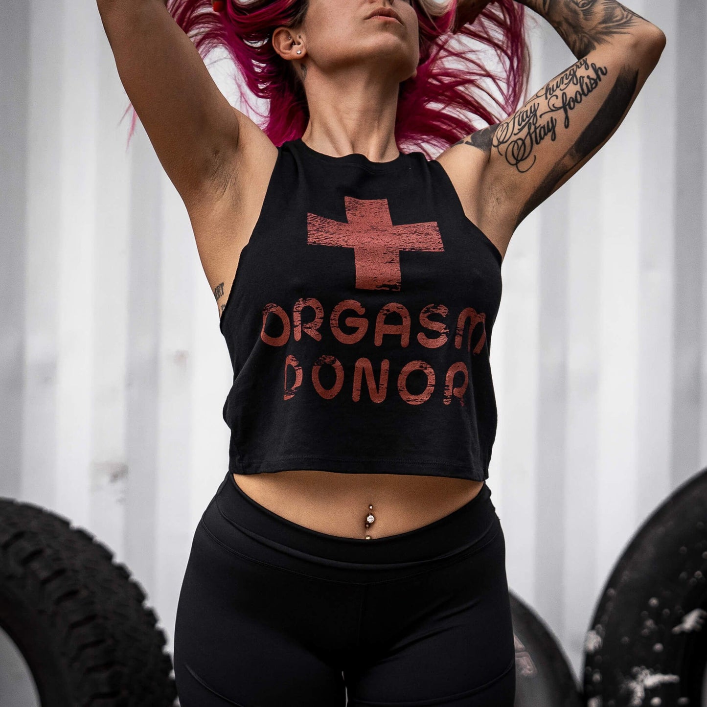 Orgasm Donor Ladies Crop Top