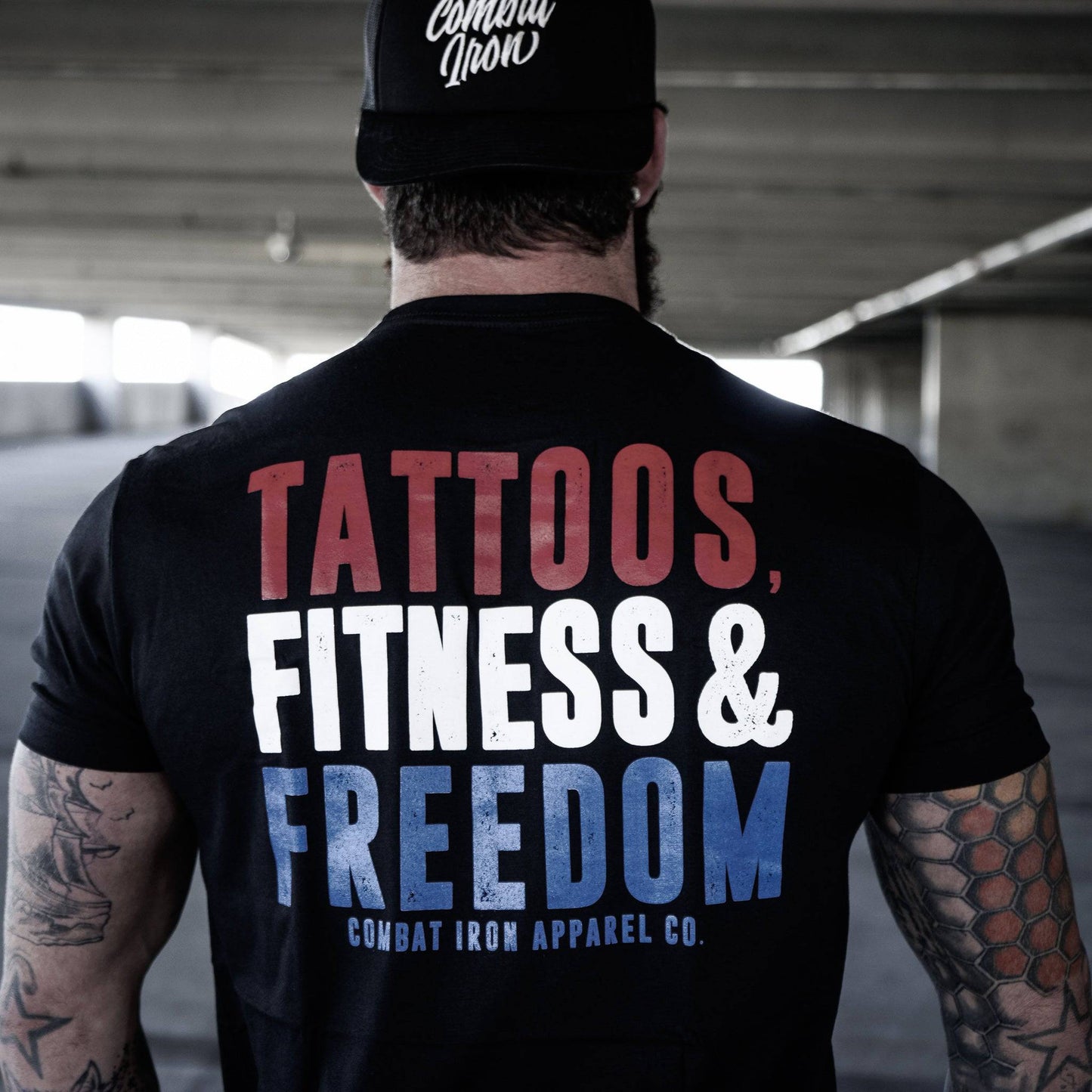 Tattoos, Fitness, & Freedom USA Edition Men's T-Shirt