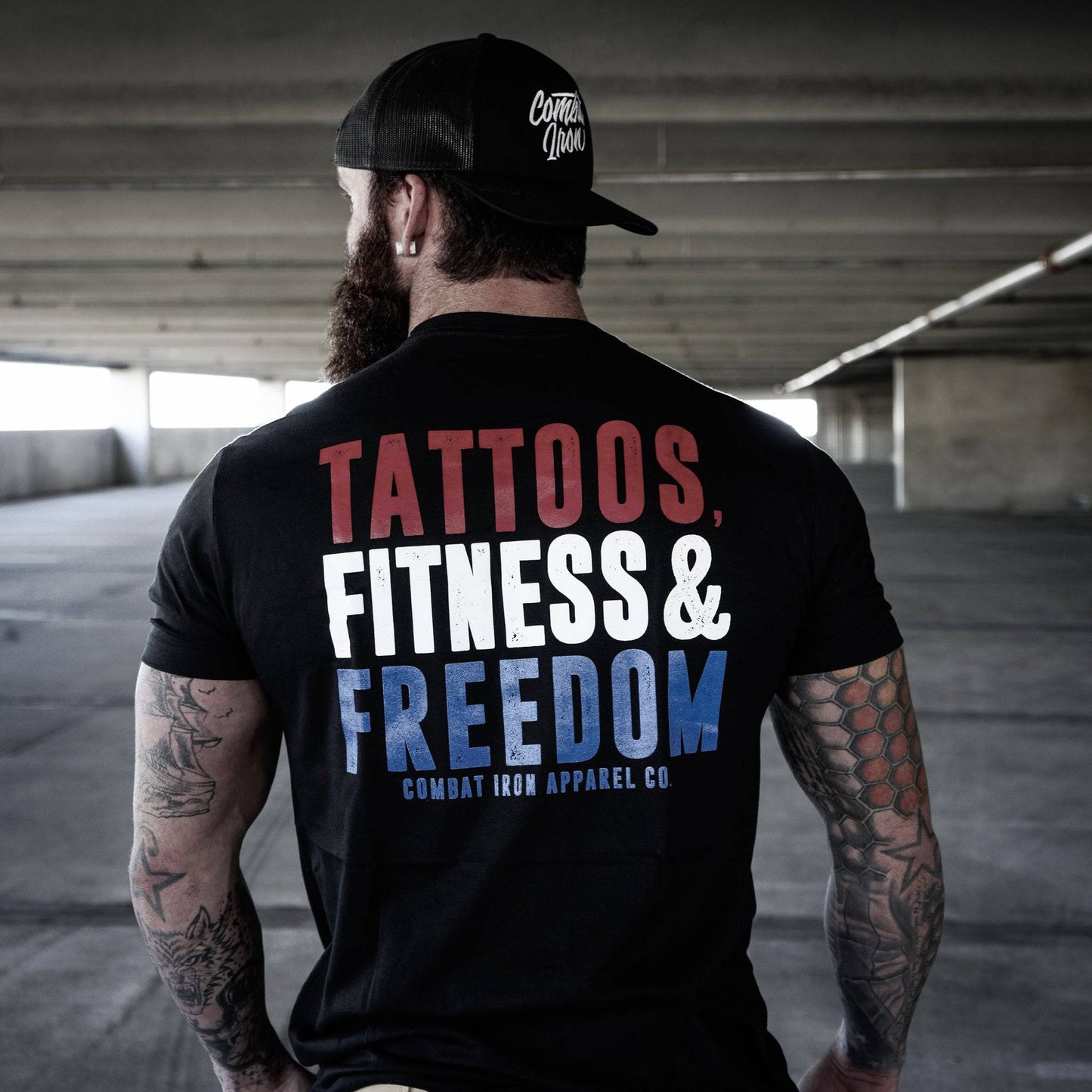 Tattoos, Fitness, & Freedom USA Edition Men's T-Shirt