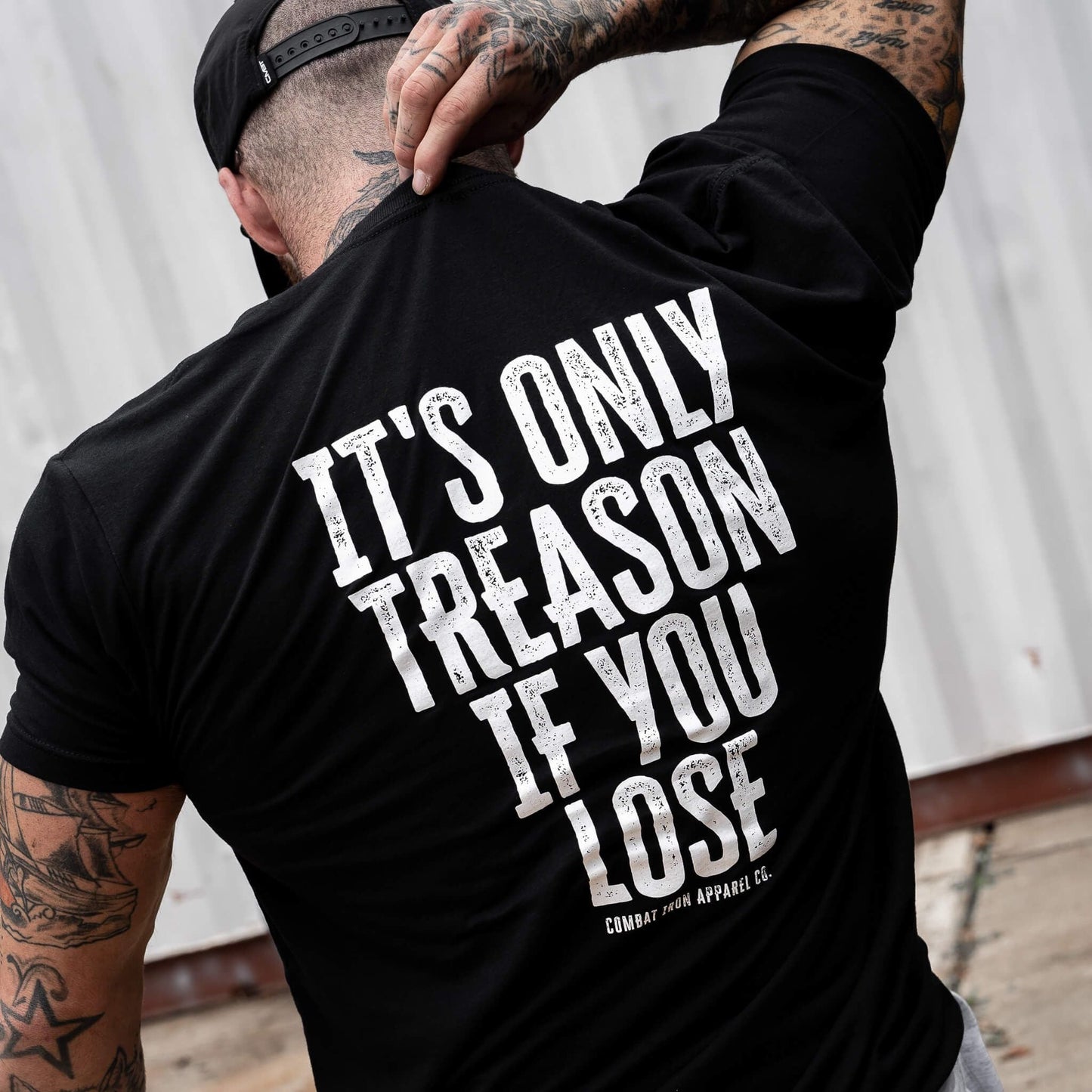 IT'S ONLY TREASON IF YOU LOSE MEN'S T-SHIRT