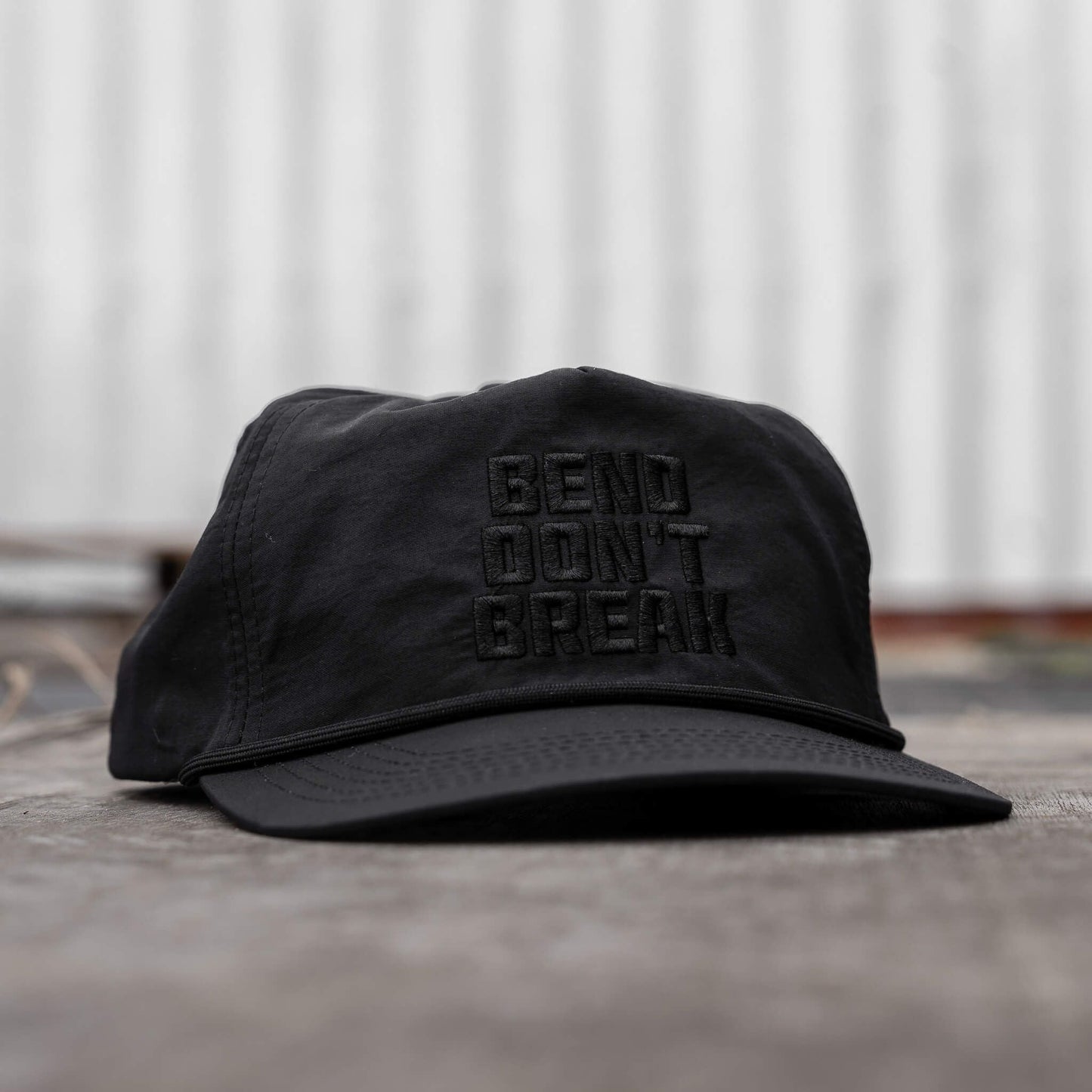 CRUSHABLE ROPE SNAPBACK | BEND DON'T BREAK