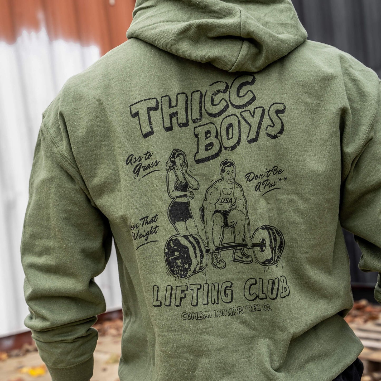 THICC BOYS LIFTING CLUB MEN'S FLEECE LINED HOODIE