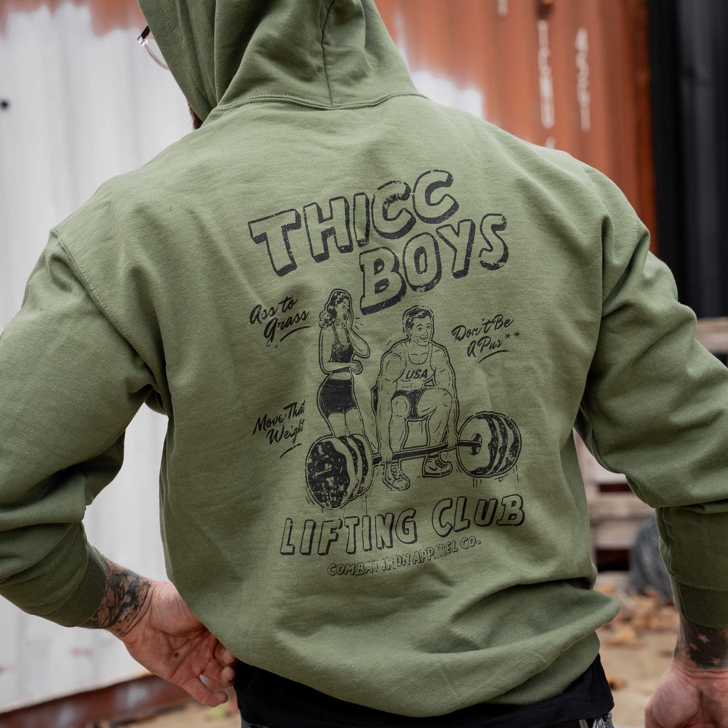 THICC BOYS LIFTING CLUB MEN'S FLEECE LINED HOODIE