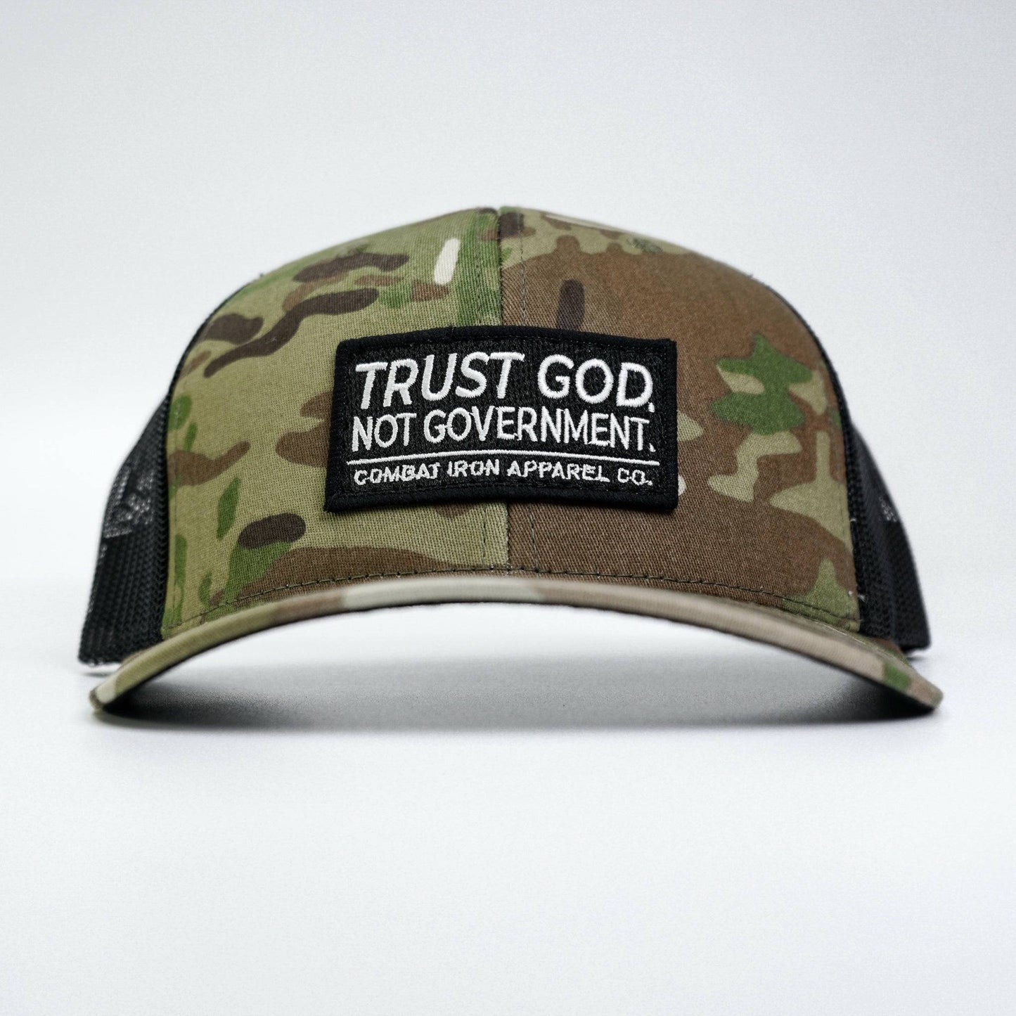 Trust God. Not Government. Mid-Profile Mesh Snapback