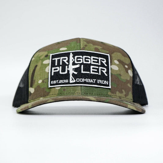 Trigger Puller Black Mid-Profile Mesh Snapback