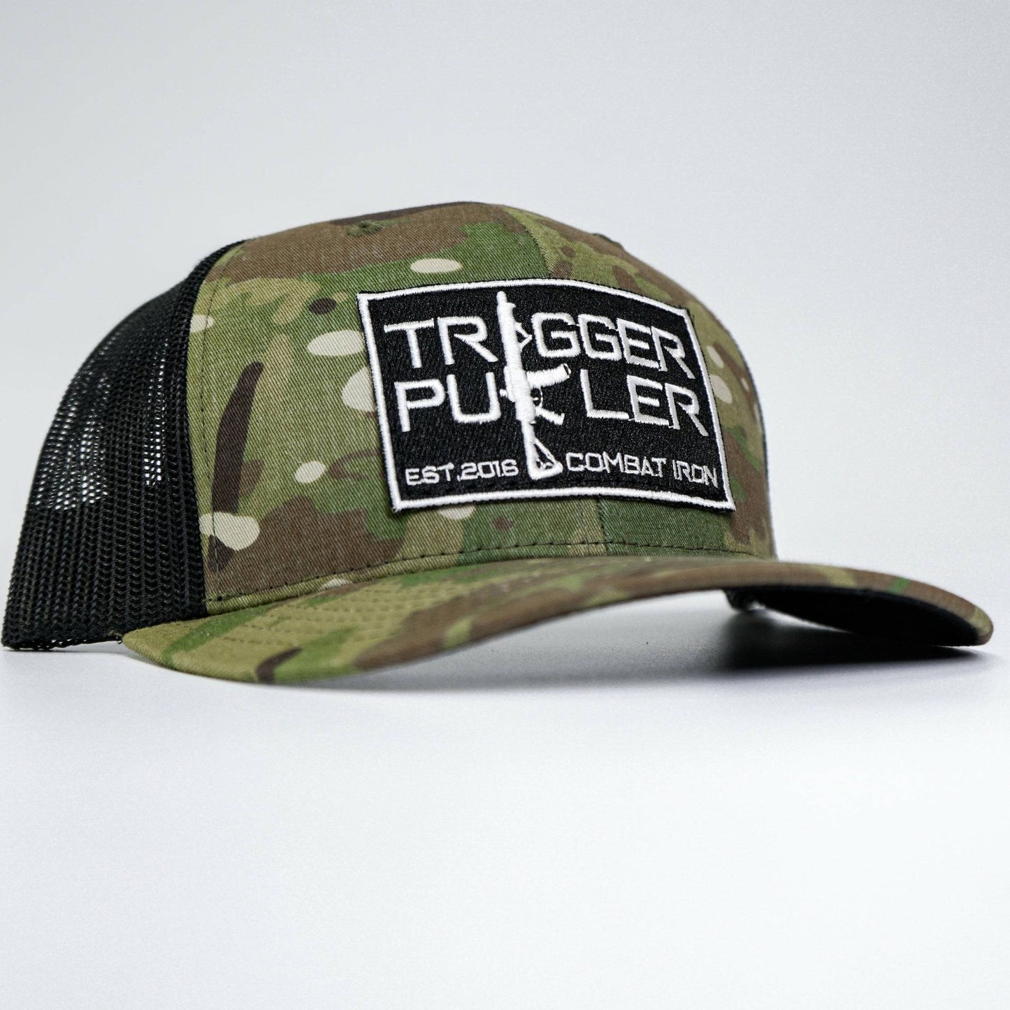 Trigger Puller Black Mid-Profile Mesh Snapback