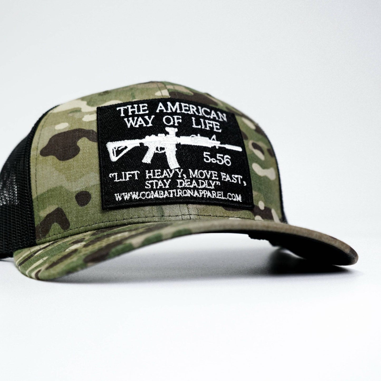 American Way Of Life 5.56 Black Patch Edition Mid-Profile Mesh Snapback