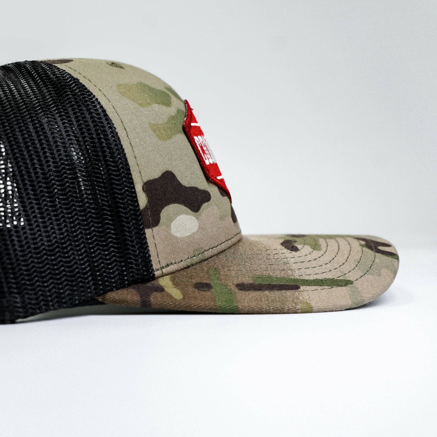 Original AR Red Patch Mid-Profile Mesh Snapback