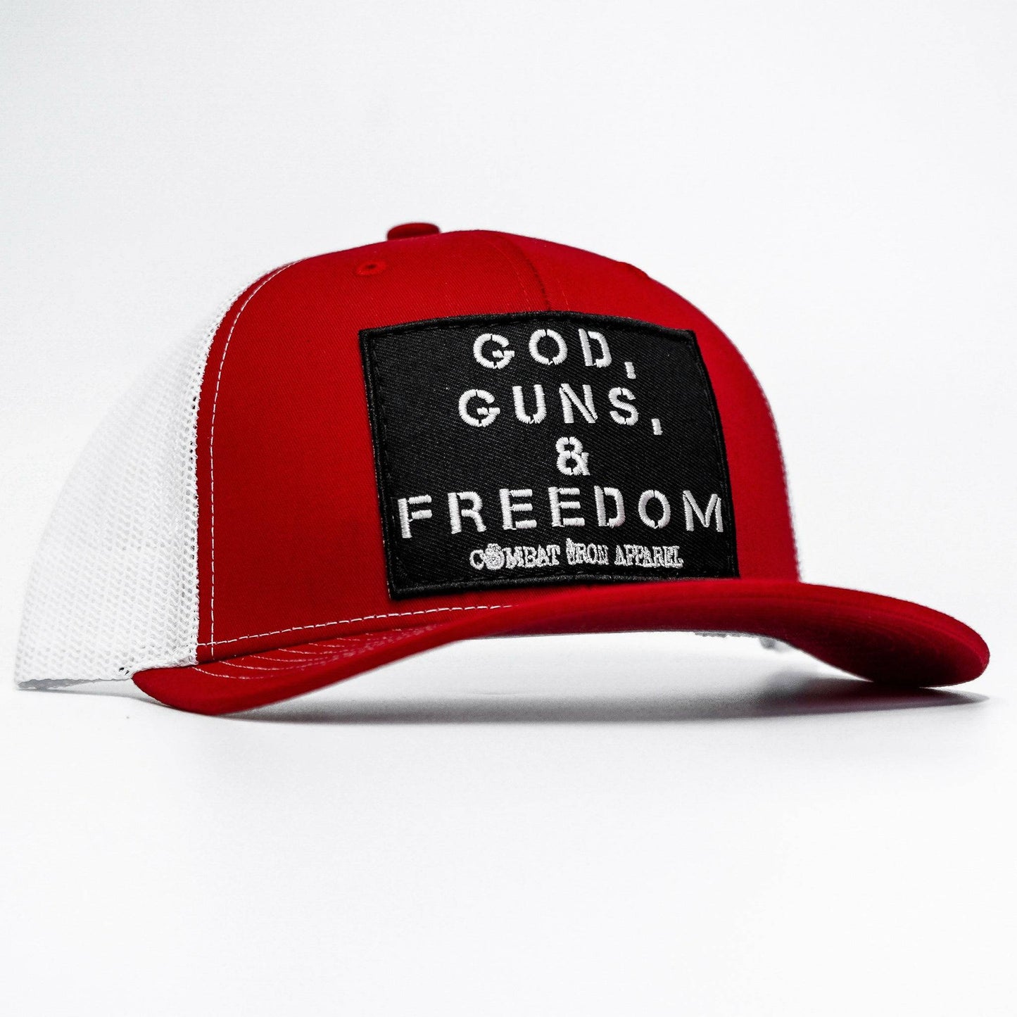 God, Guns, And Freedom Patch Mid-Profile Mesh Snapback