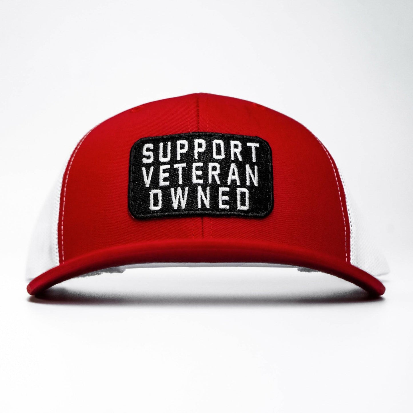 Support Veteran Owned Patch Mid-Profile Mesh Snapback