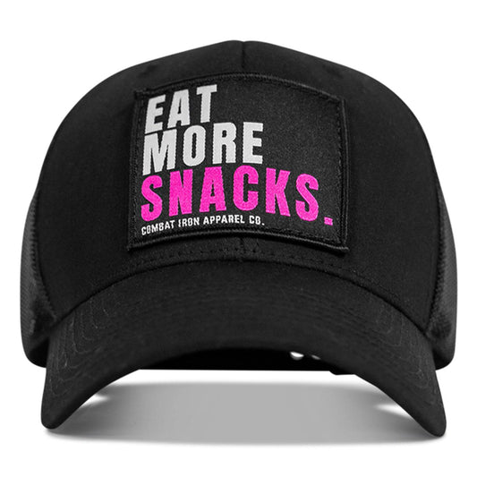 Eat More Snacks Patch Snapback Hat