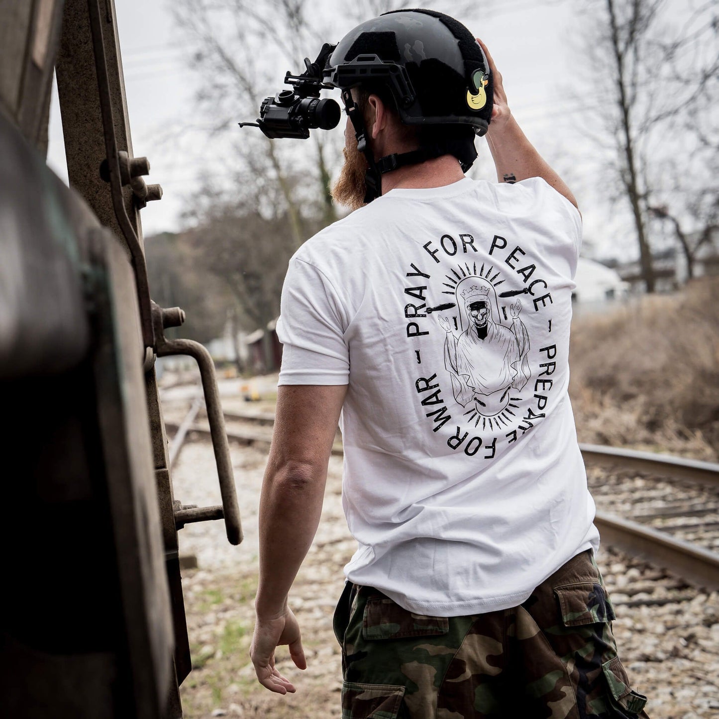 Pray For Peace. Prepare For War. Men's T-Shirt