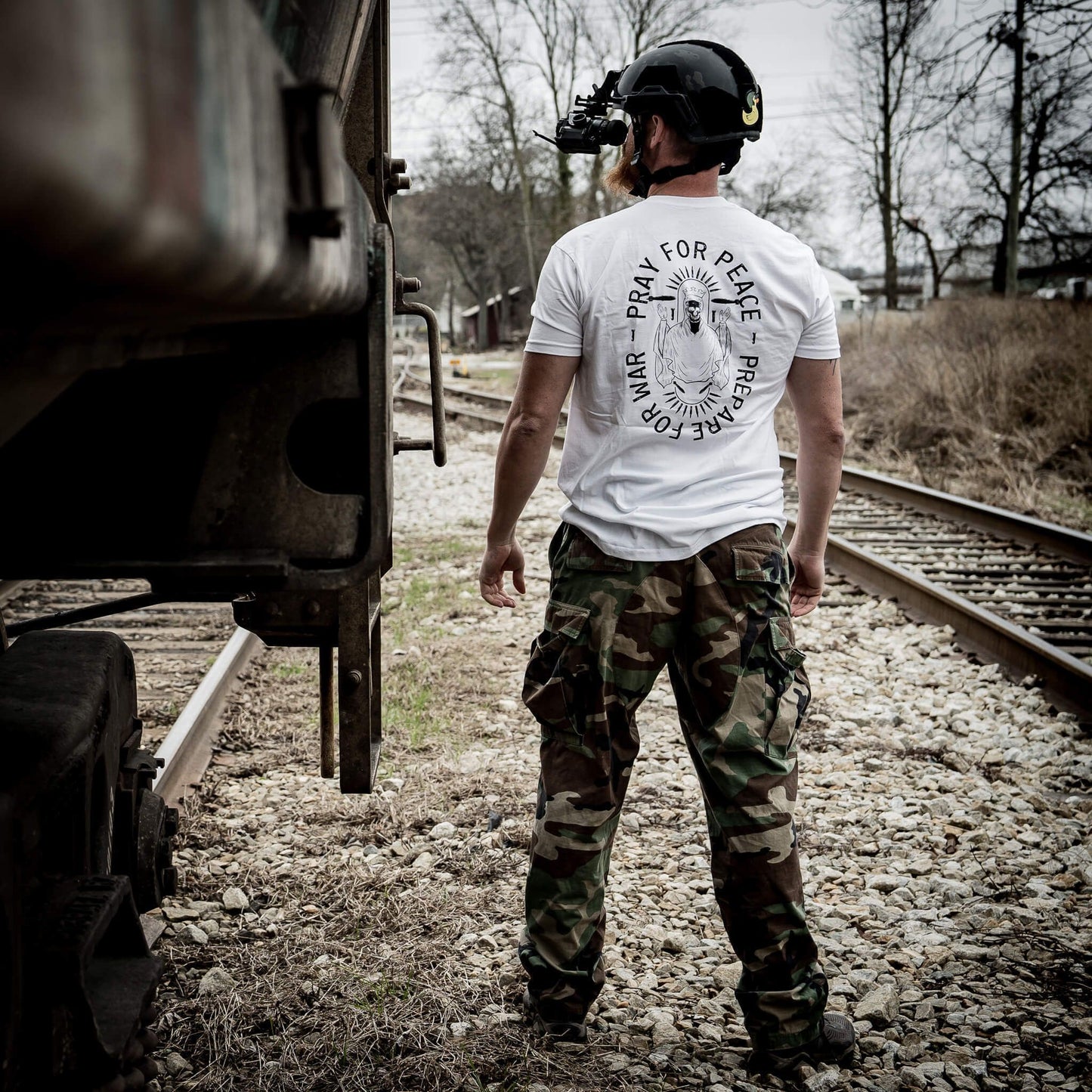 Pray For Peace. Prepare For War. Men's T-Shirt