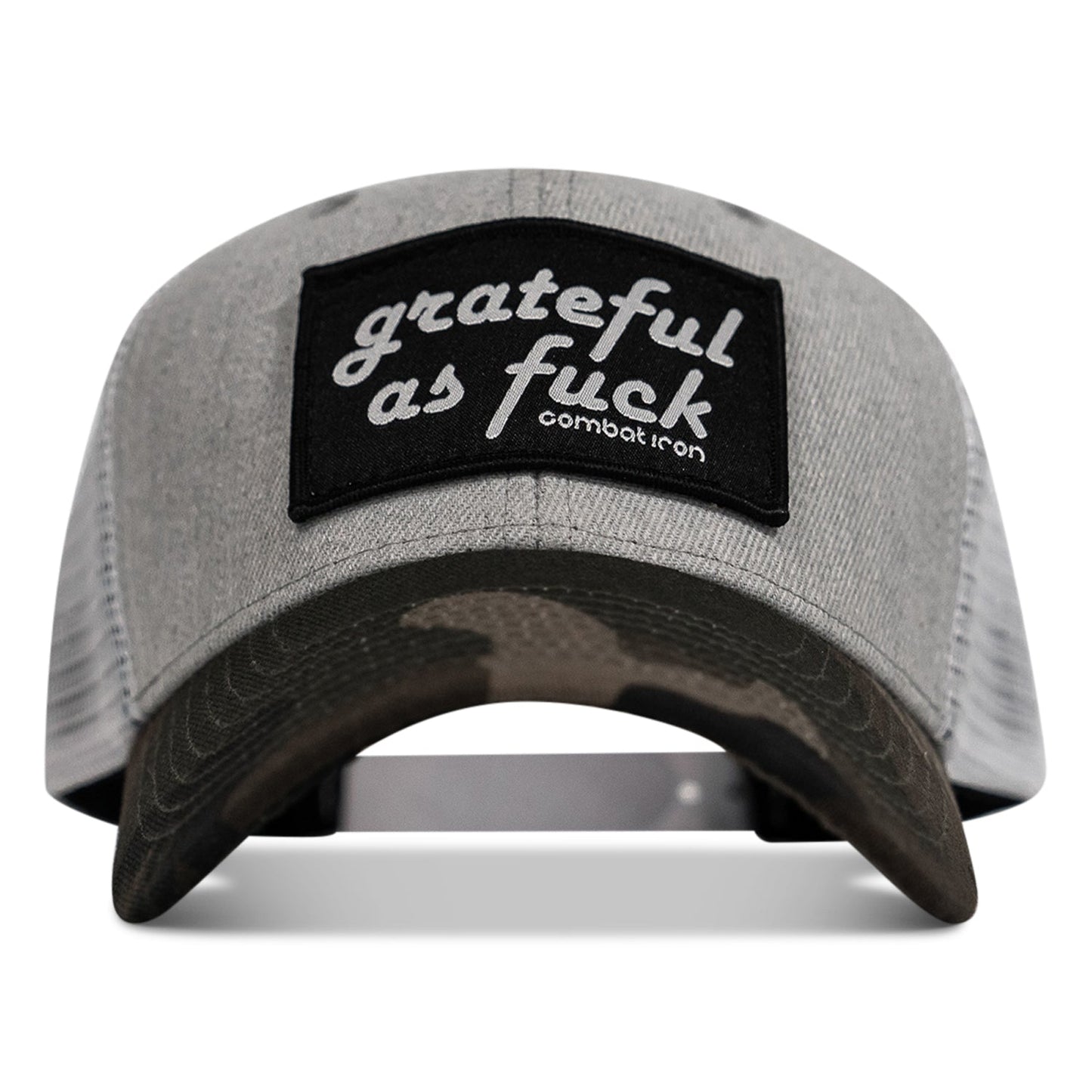 Grateful As F*ck Patch Mesh Snapback Hat