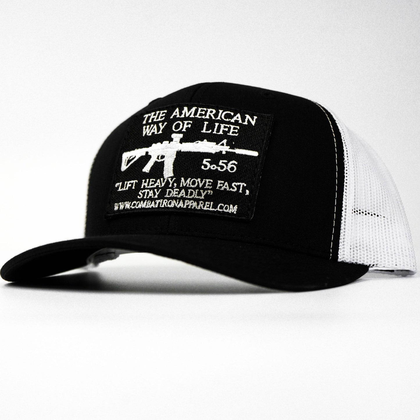 AWOL- American Way Of Life 5.56 Black Patch Edition Mid-Profile Mesh Snapback