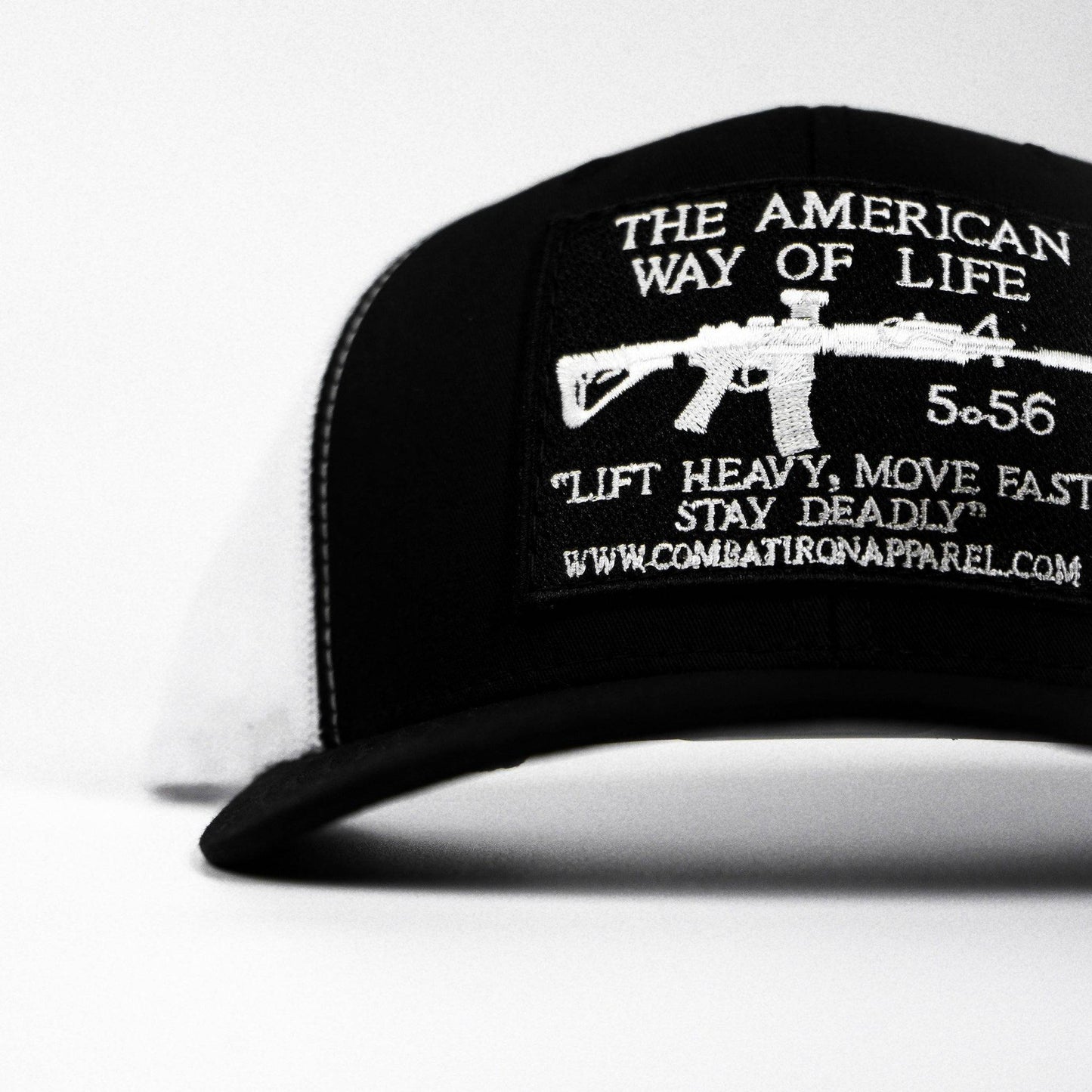 AWOL- American Way Of Life 5.56 Black Patch Edition Mid-Profile Mesh Snapback