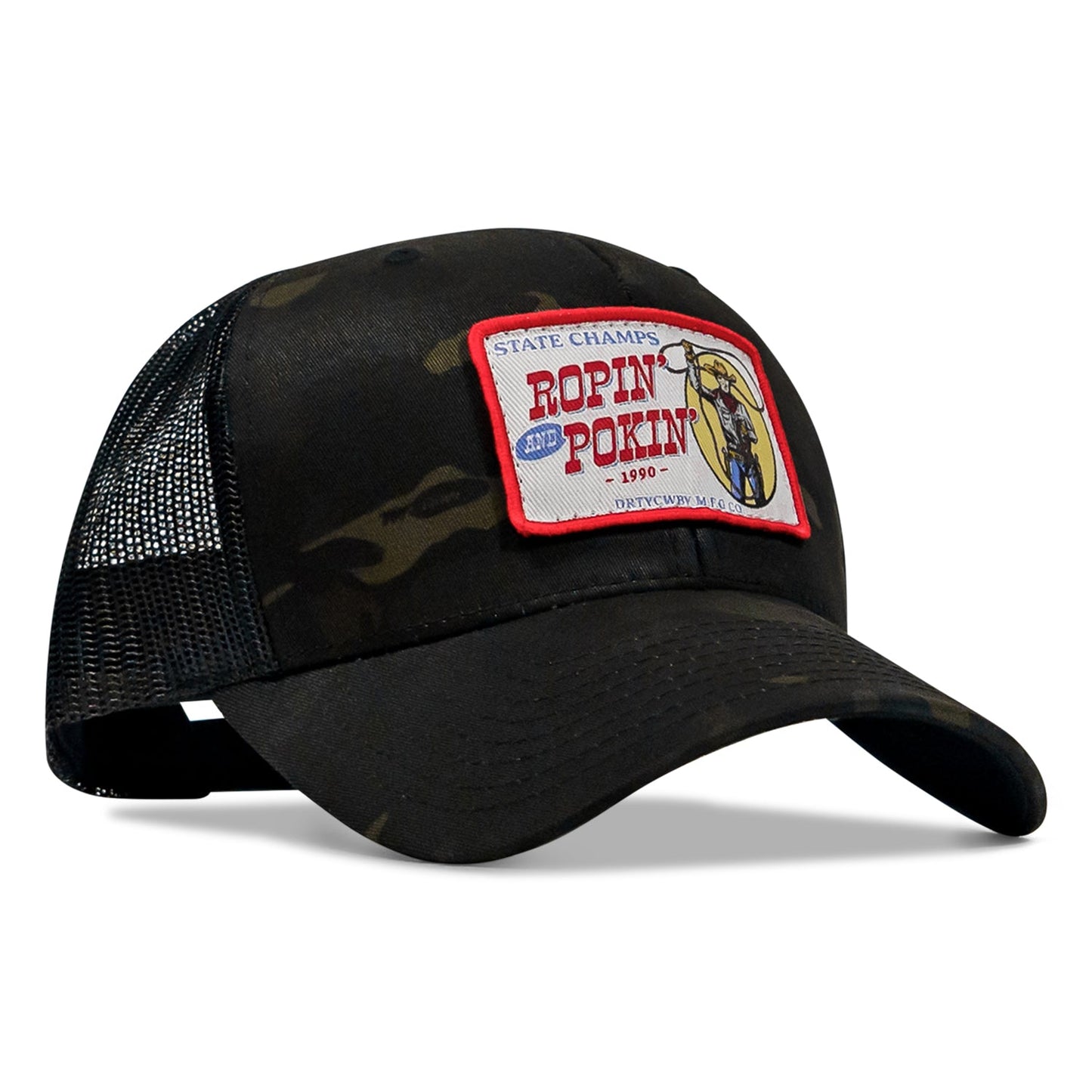 Ropin' and Pokin' Dirty Cowboys Patch SnapBack