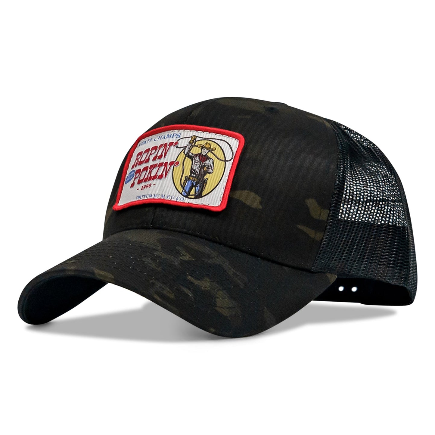 Ropin' and Pokin' Dirty Cowboys Patch SnapBack