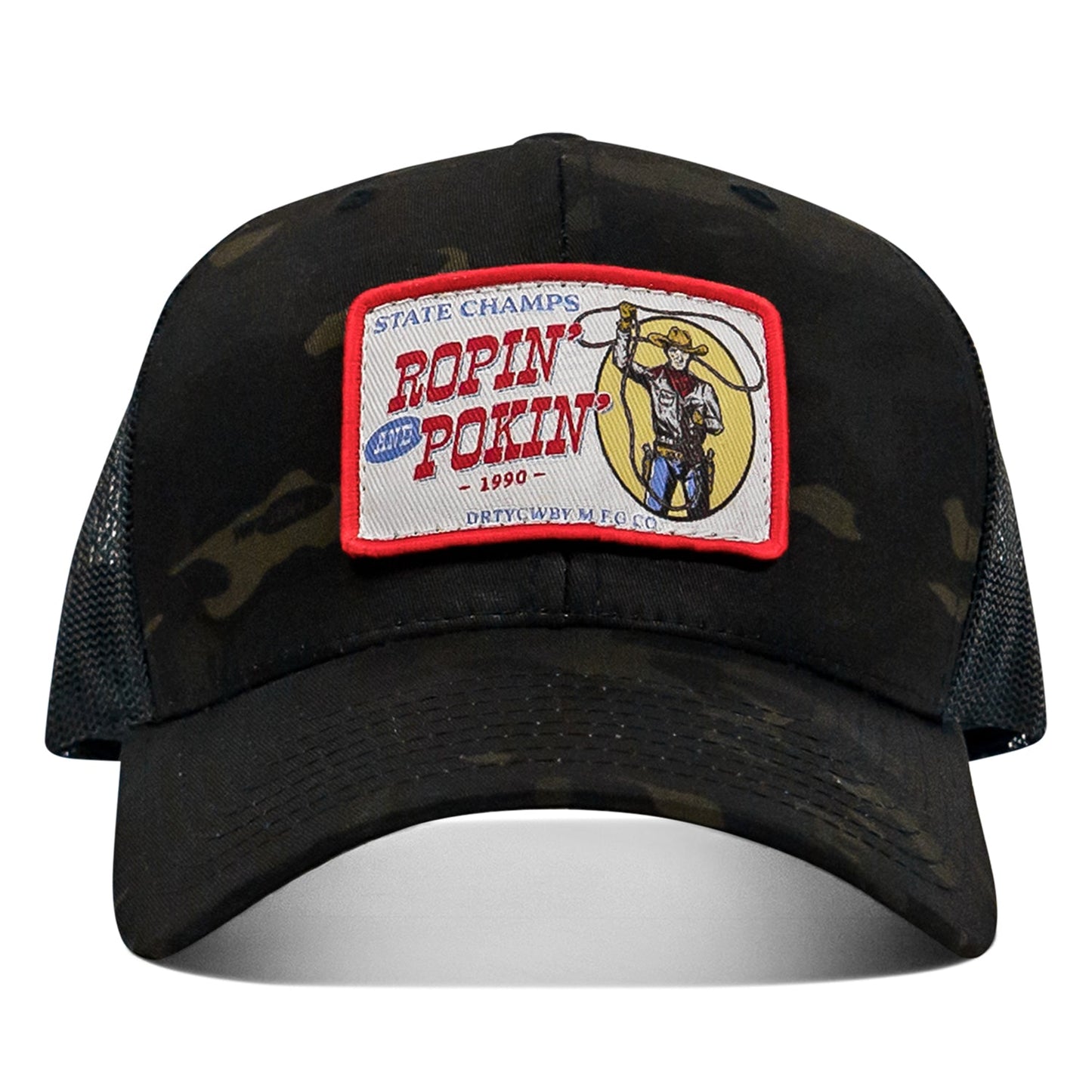 Ropin' and Pokin' Dirty Cowboys Patch SnapBack