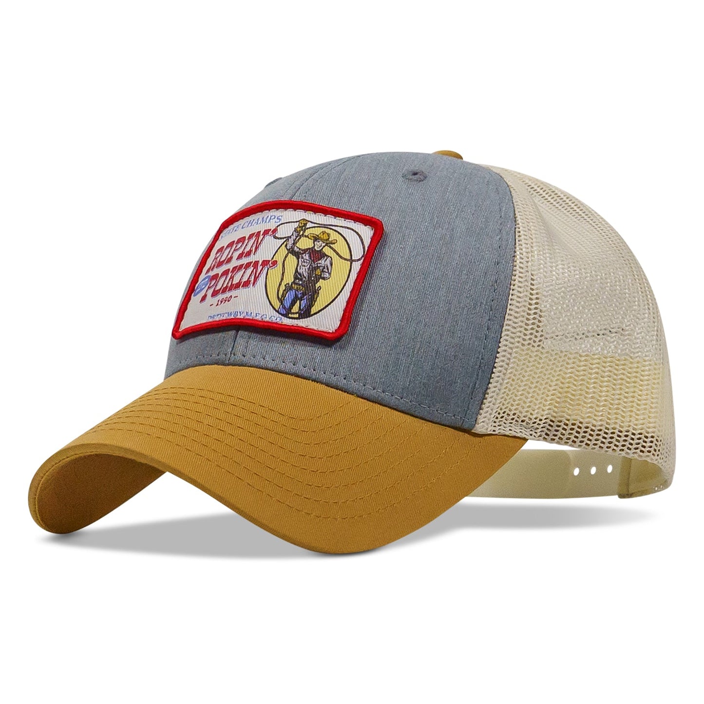 Ropin' and Pokin' Dirty Cowboys Patch SnapBack