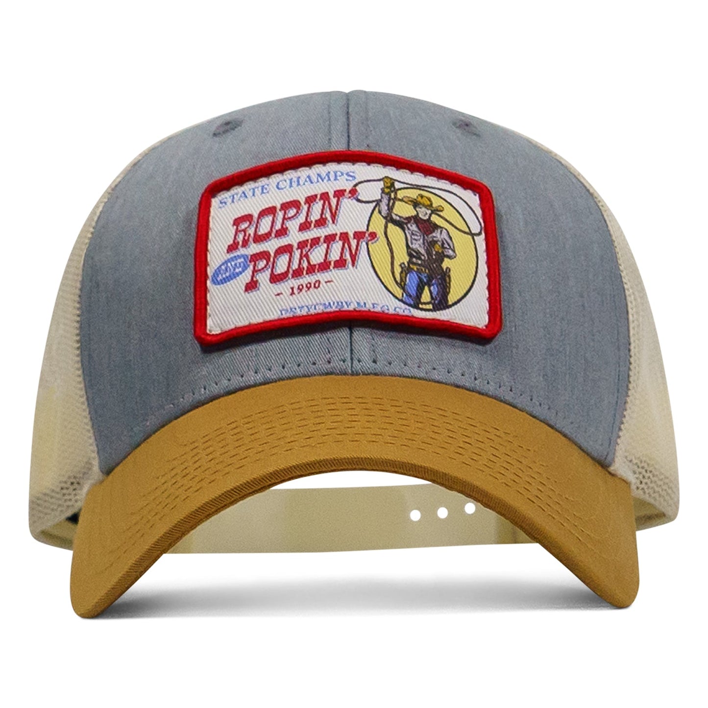 Ropin' and Pokin' Dirty Cowboys Patch SnapBack