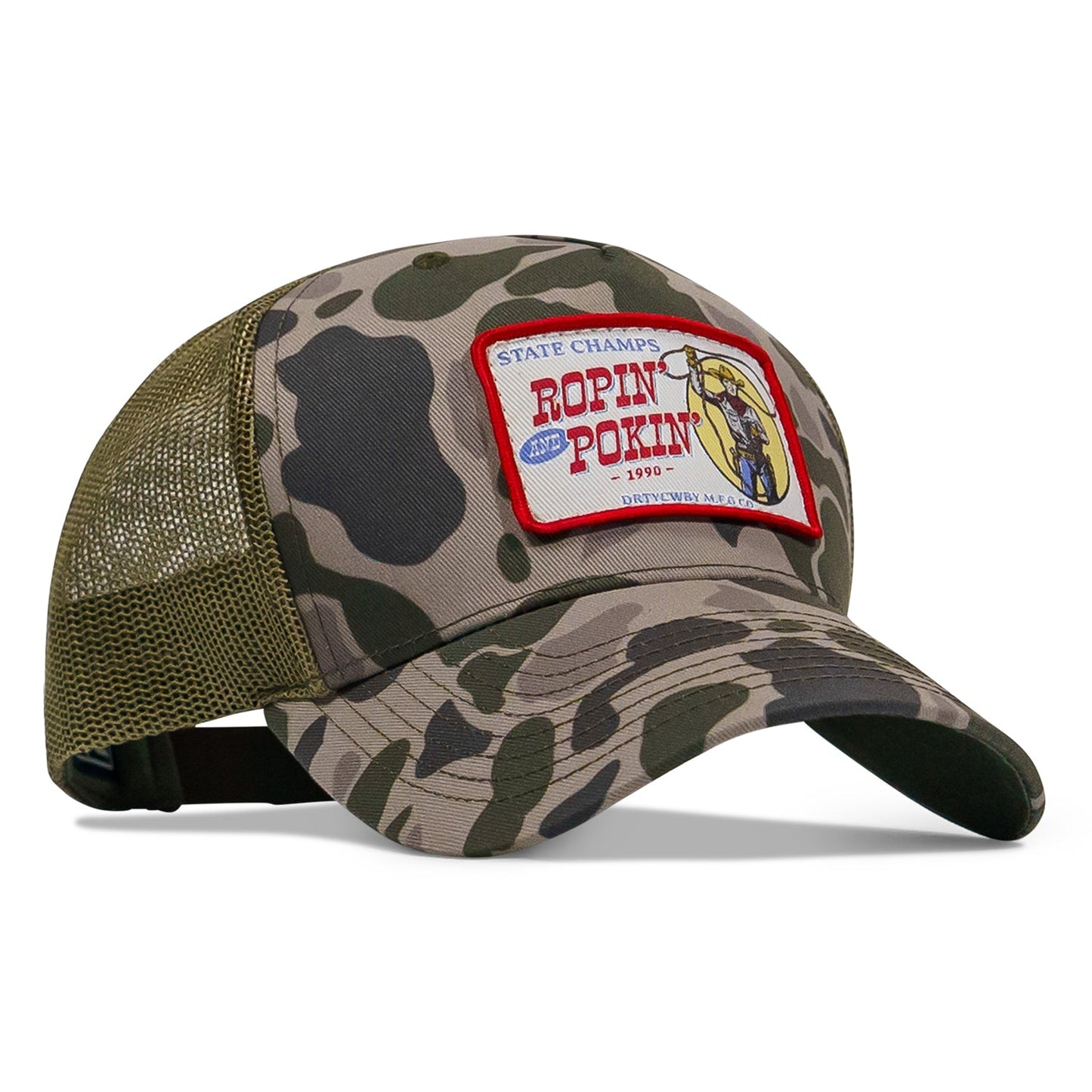 Ropin' and Pokin' Dirty Cowboys Patch SnapBack