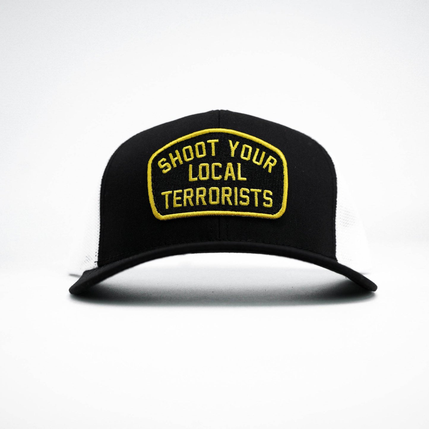 SHOOT YOUR LOCAL TERRORISTS PATCH MESH SNAPBACK