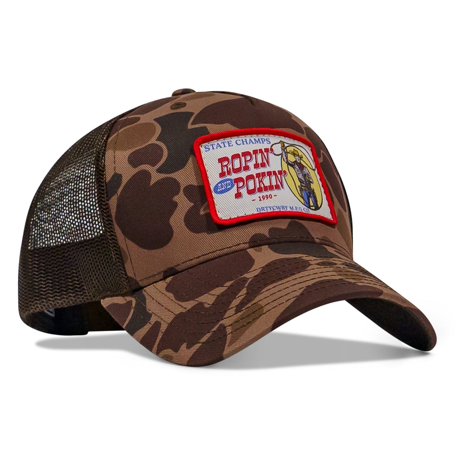 Ropin' and Pokin' Dirty Cowboys Patch SnapBack