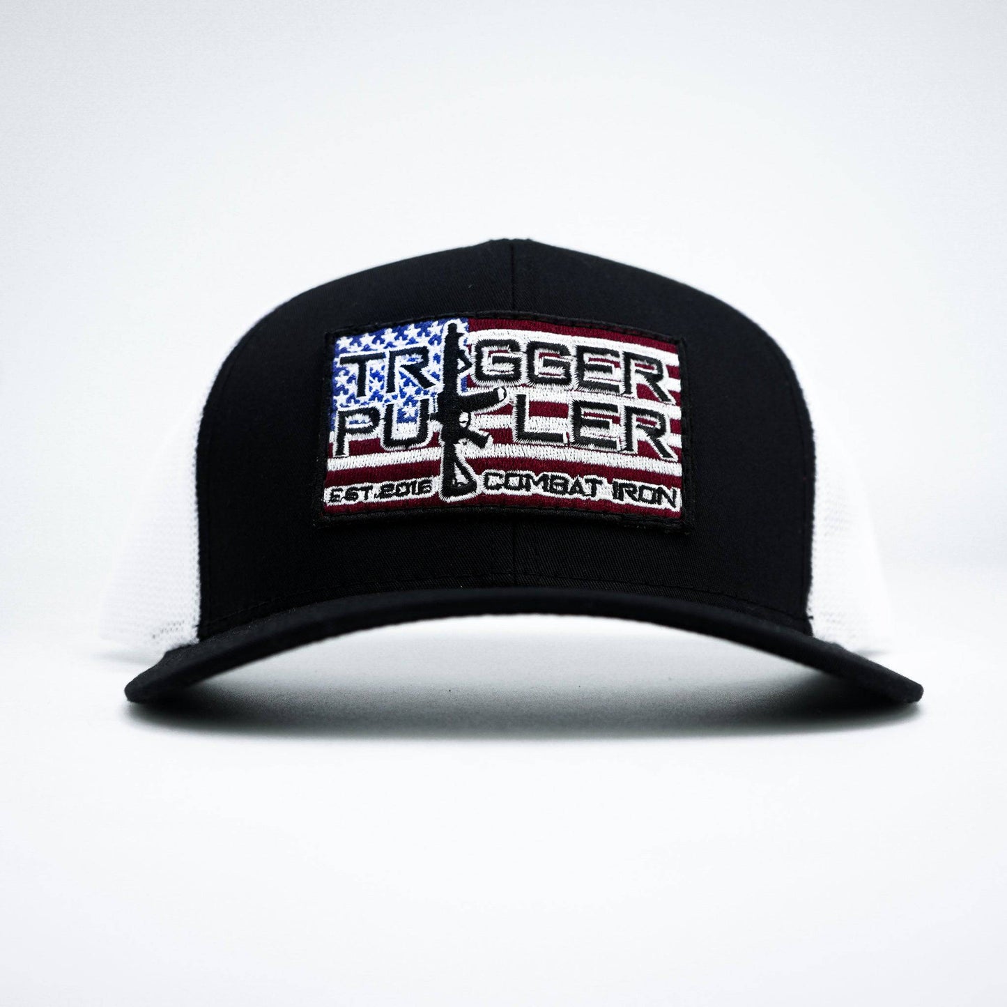 Trigger Puller American Flag Patch Mid-Profile Mesh Snapback