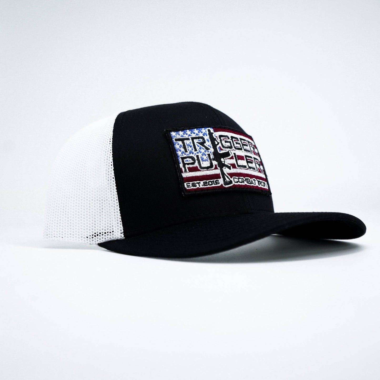 Trigger Puller American Flag Patch Mid-Profile Mesh Snapback