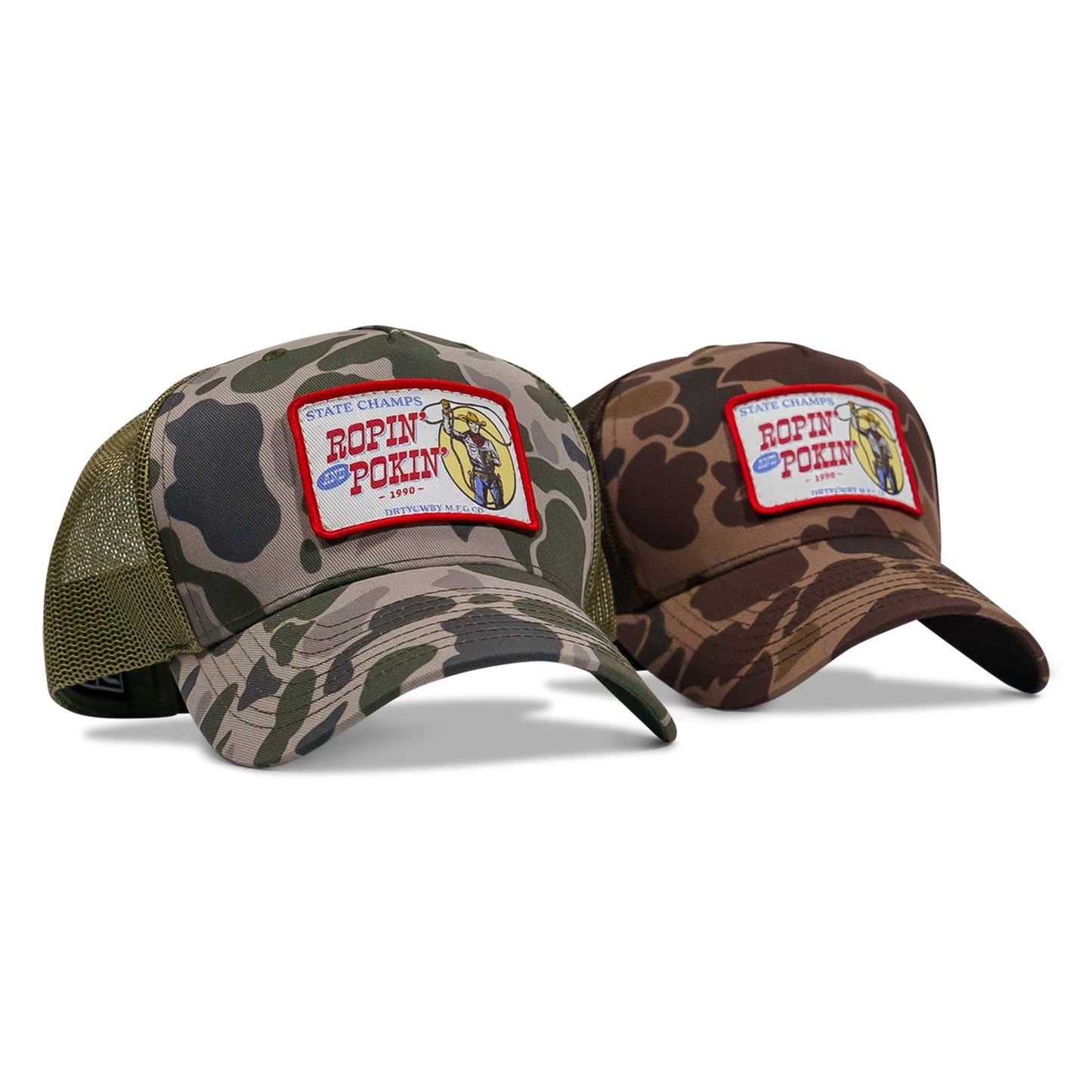 Ropin' and Pokin' Dirty Cowboys Patch SnapBack