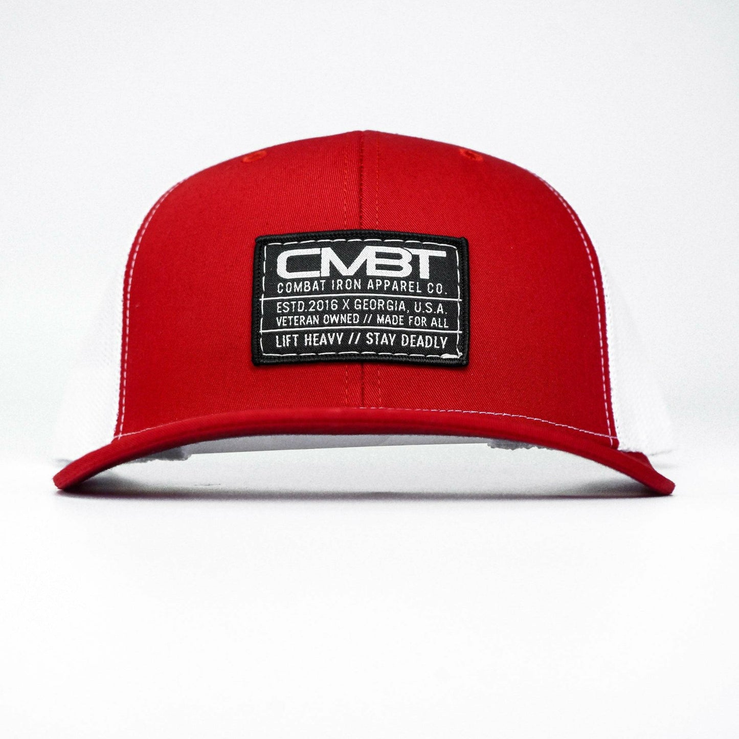 CMBT Standard Black Woven Patch Mid-Profile Mesh Snapback