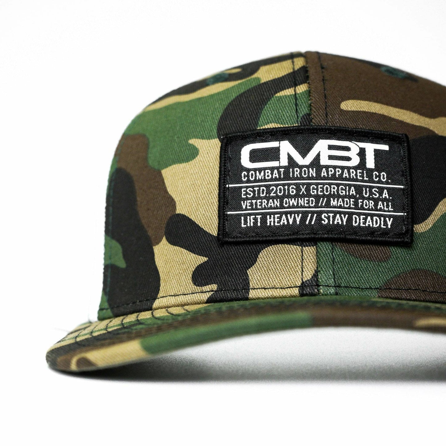 Branded CMBT Labeled Mid-Profile Snapback Hat