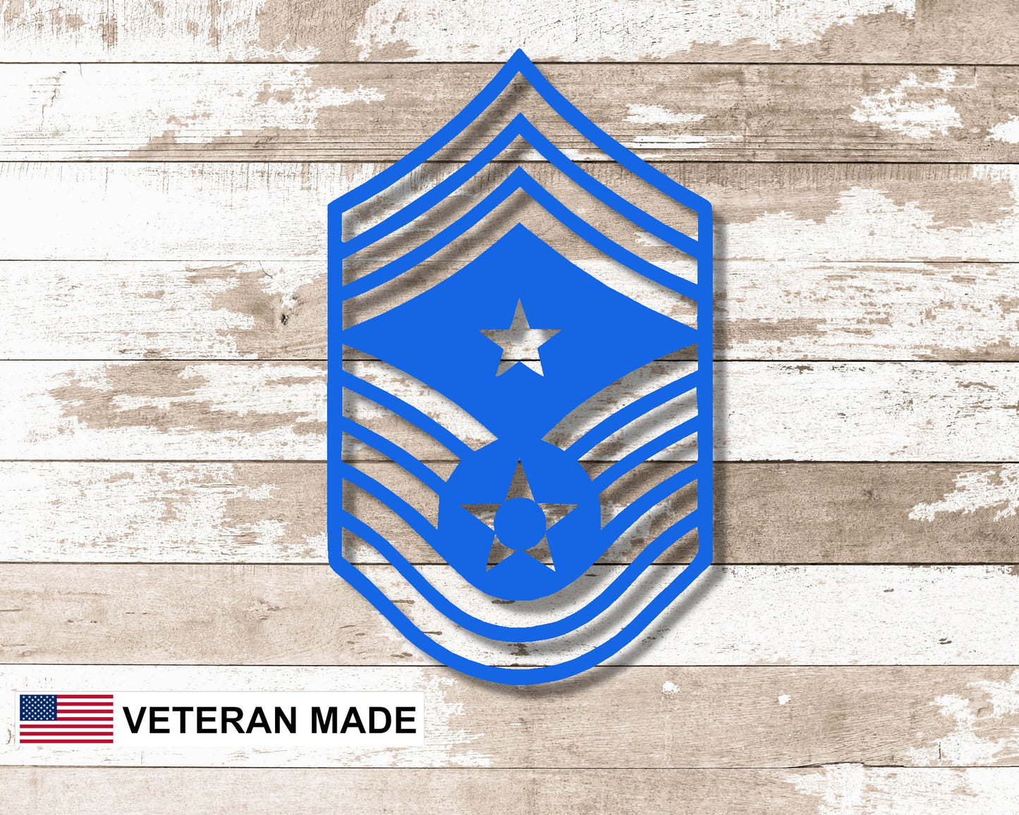 Chief Master Sergeant Airforce Rank Metal Sign