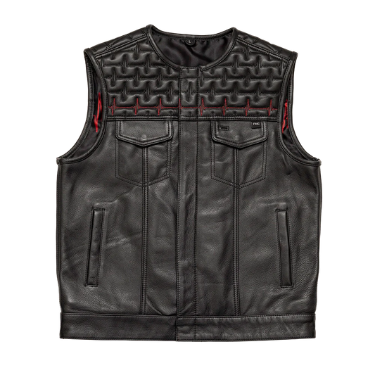 EKG Men's Leather Motorcycle Vest (Limited Edition)